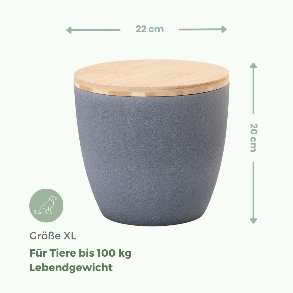 Keramik Tierurne "Sand Grau"