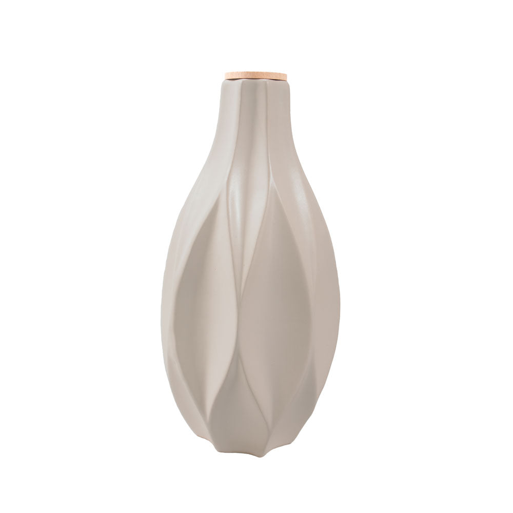 Keramik Tierurne „Beige Waves“