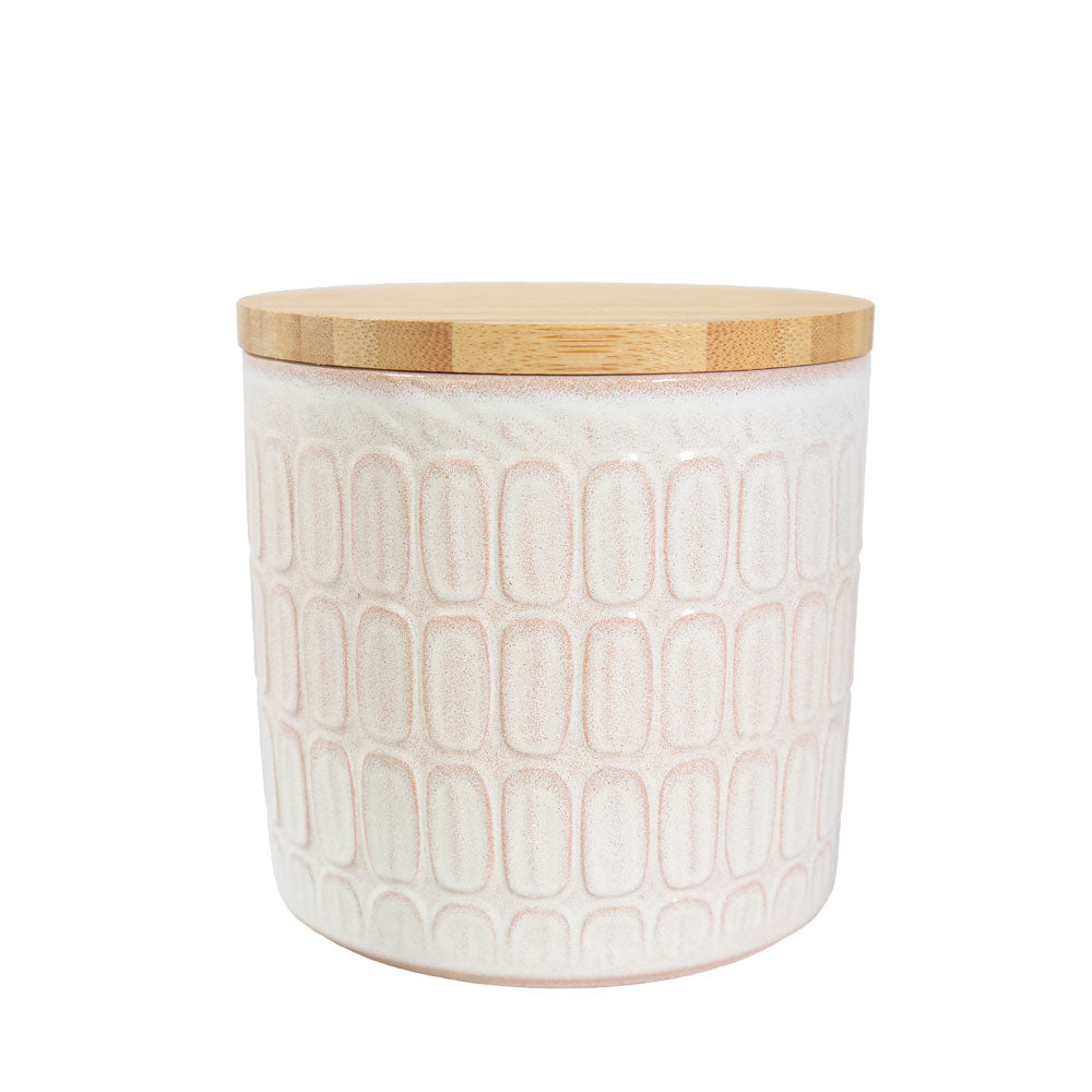 Keramik Tierurne "White Kroko"