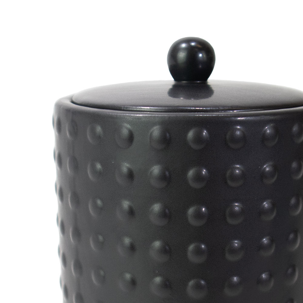 Keramik Tierurne „Black Lovely Dotty“