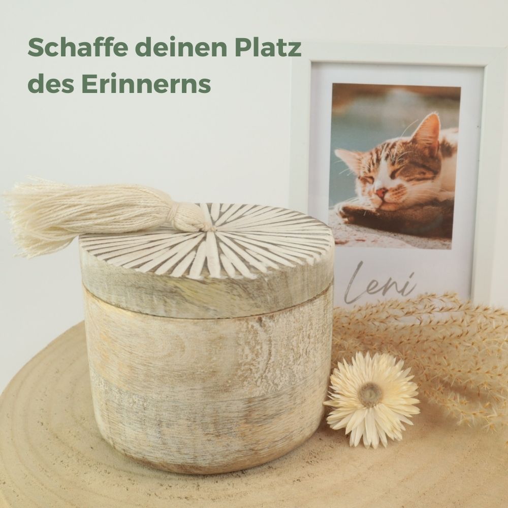 Biologisch abbaubare Tierurne