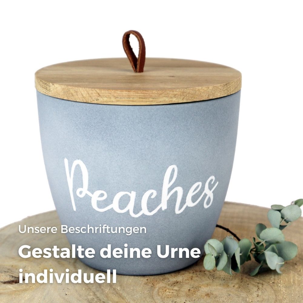 Keramik Tierurne "Sand Grau"