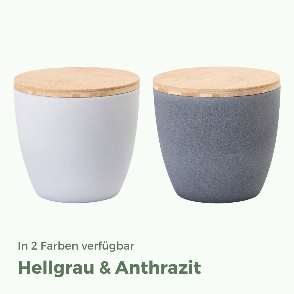 Keramik Tierurne "Sand Grau"