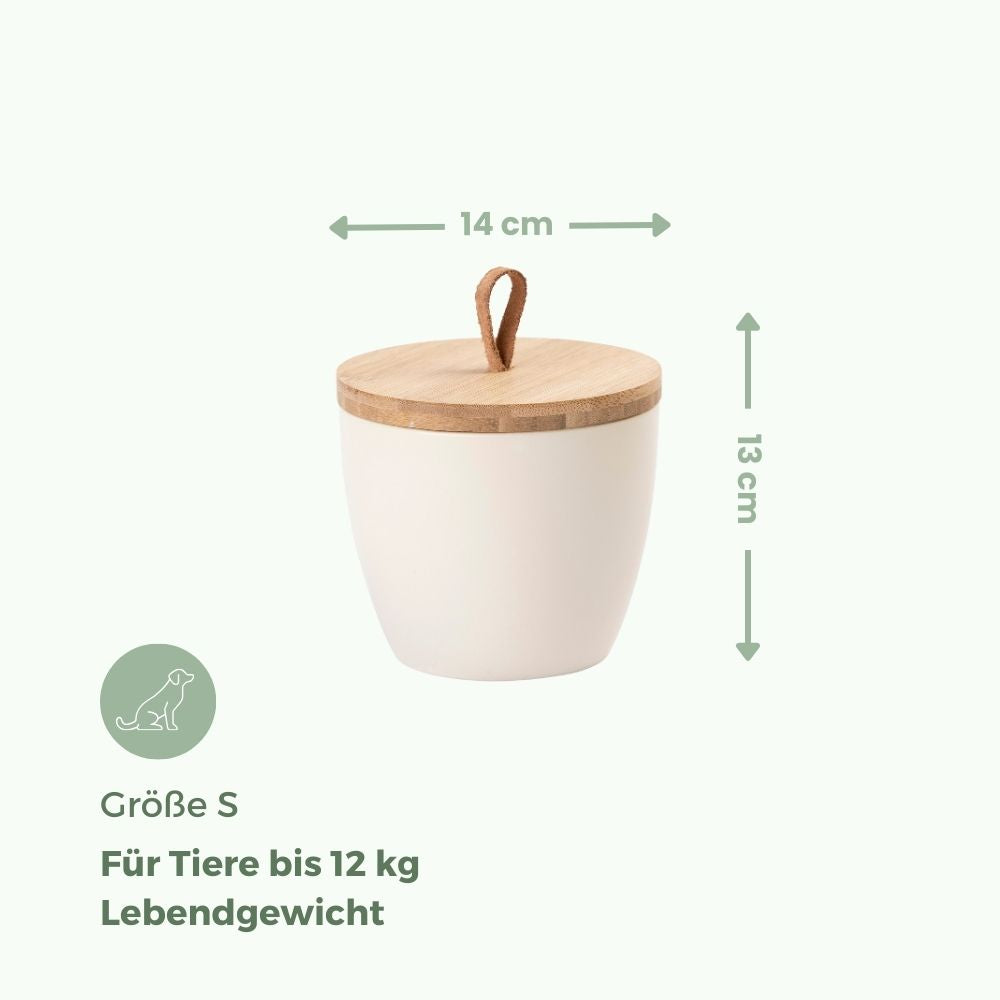 Keramik Tierurne "Creme"