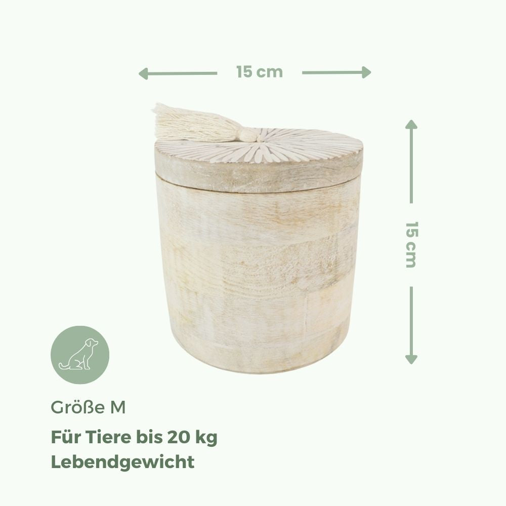 Biologisch abbaubare Tierurne