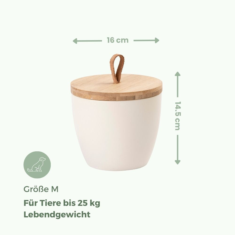 Keramik Tierurne "Creme"