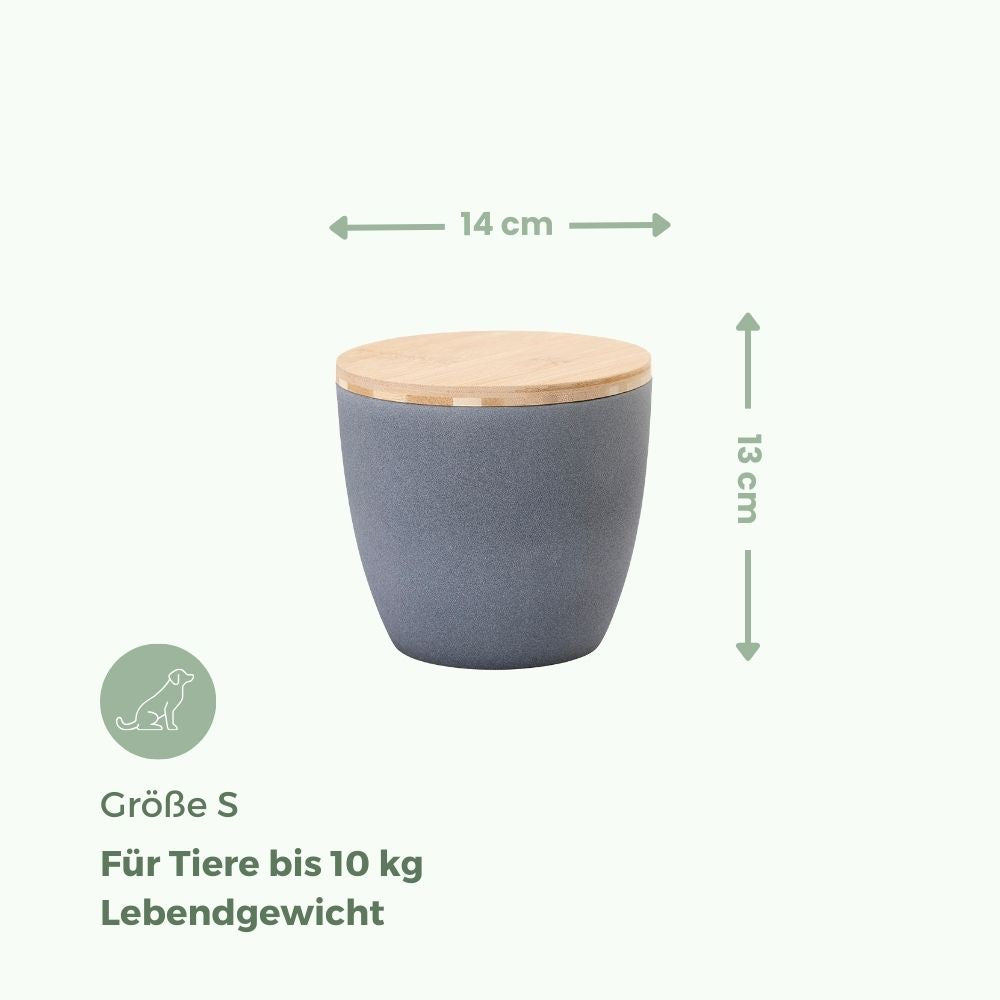 Keramik Tierurne "Sand Grau"