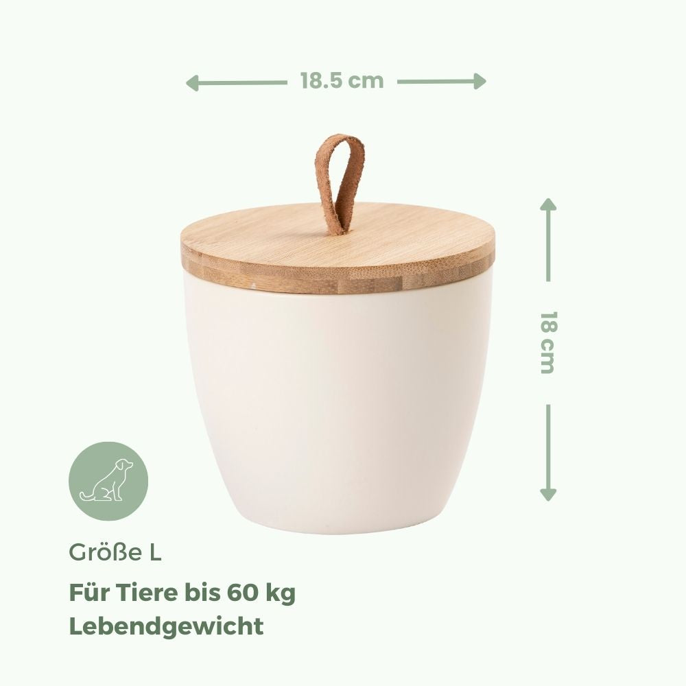 Keramik Tierurne "Creme"