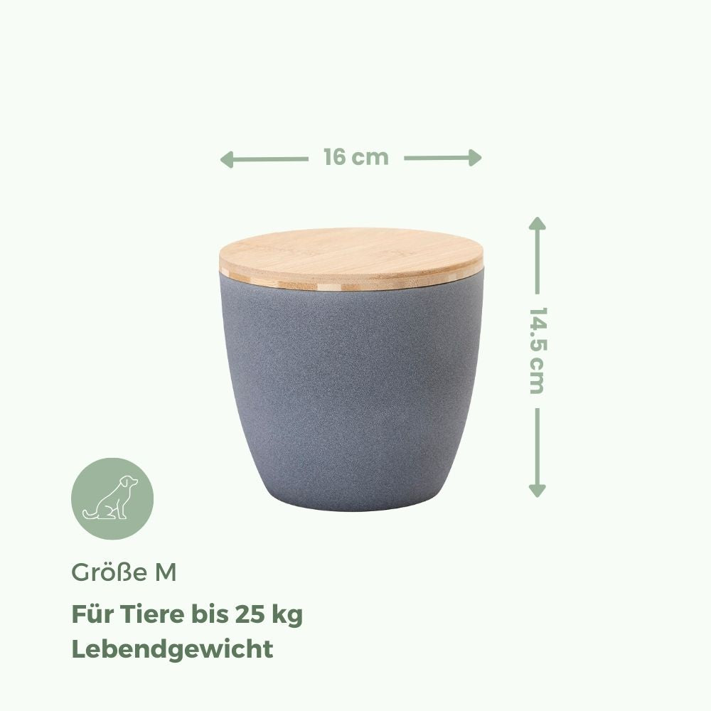 Keramik Tierurne "Sand Grau"
