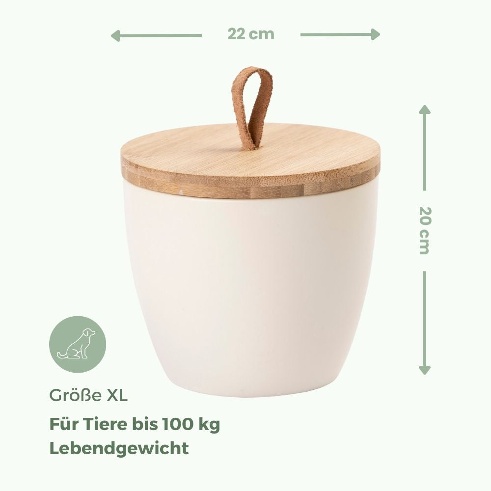 Keramik Tierurne "Creme"