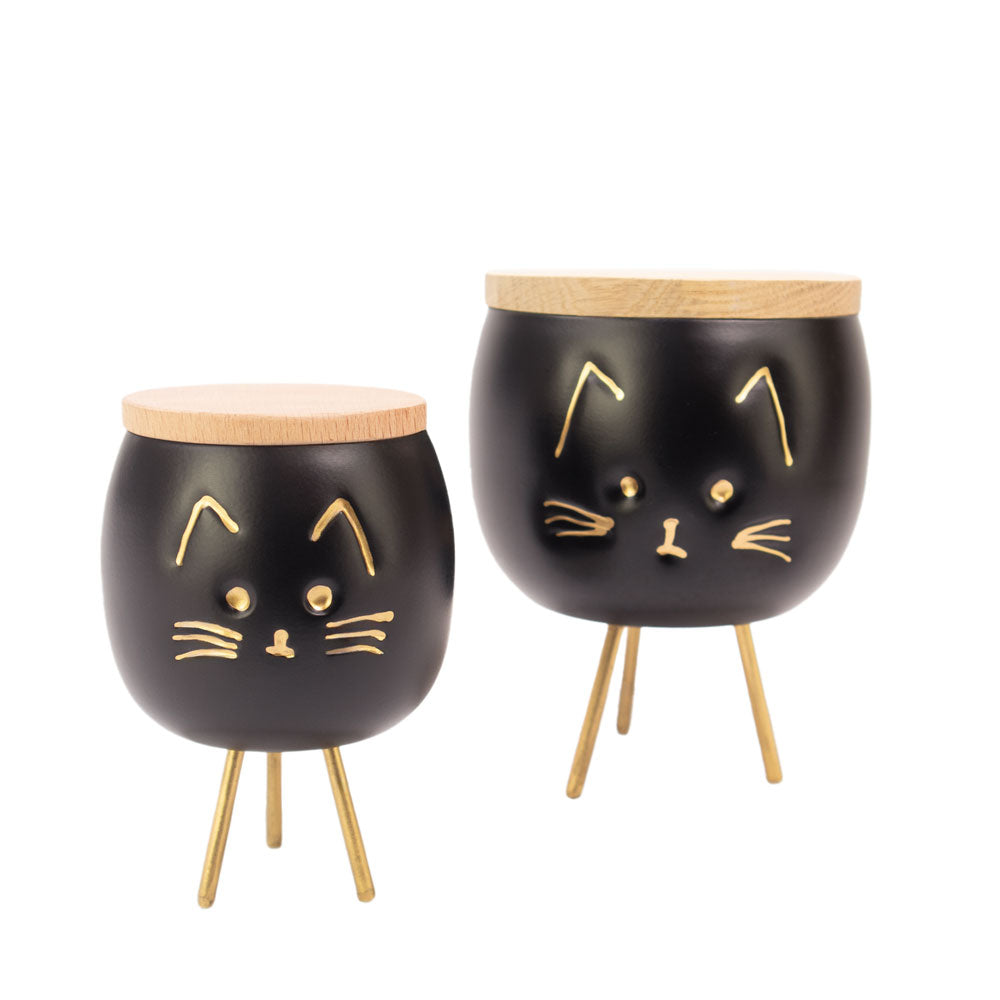Aluminium Tierurne "Cat"