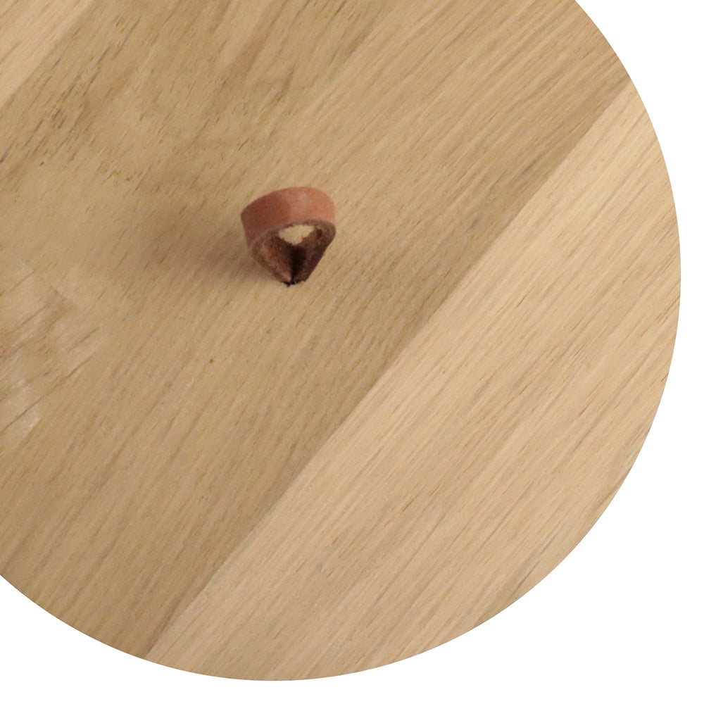 Lederband für den Holzdeckel