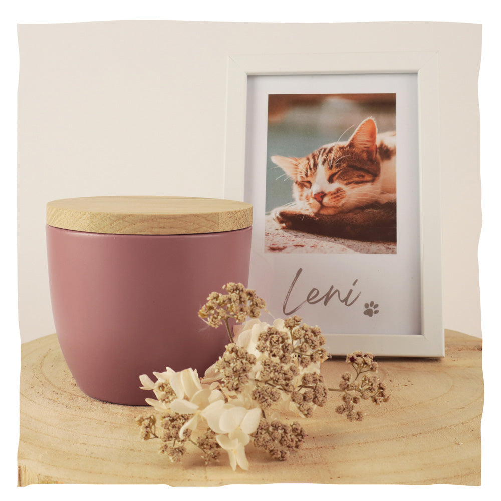 Keramik Tierurne "Dusty Pink"