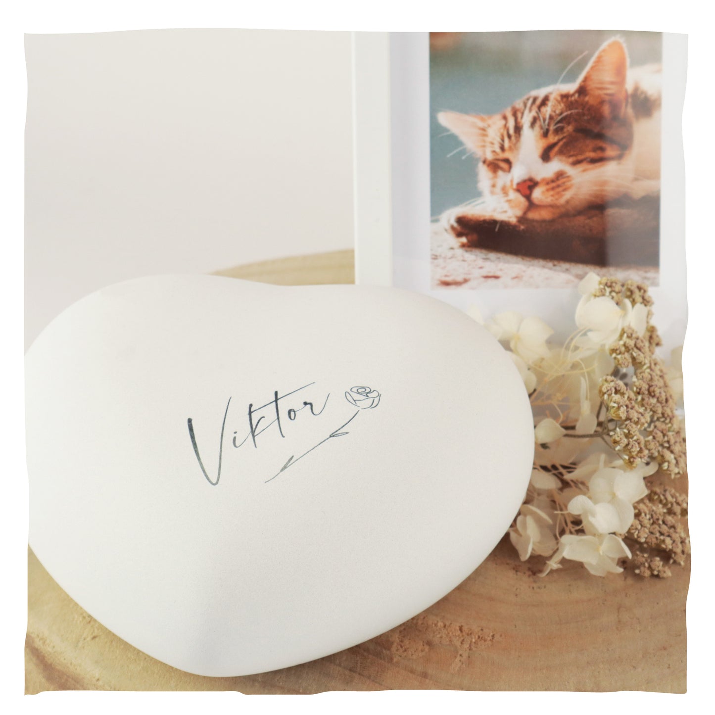 Keramik Tierurne "Velvety Heart"