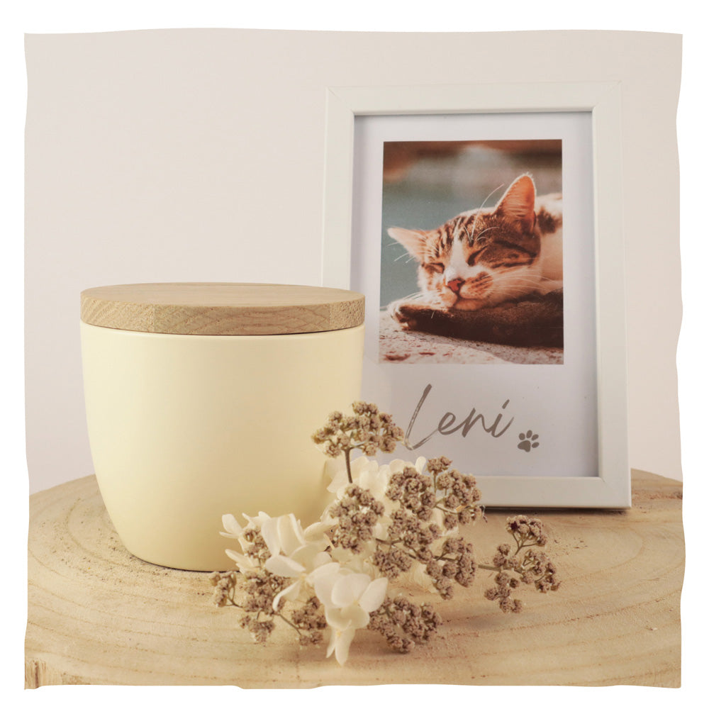 Keramik Tierurne "White Pearl"
