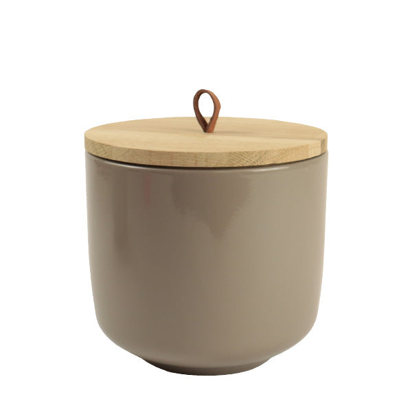 Keramik Tierurne "Harmony", taupe