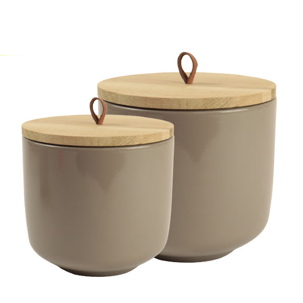 Keramik Tierurne "Harmony", taupe