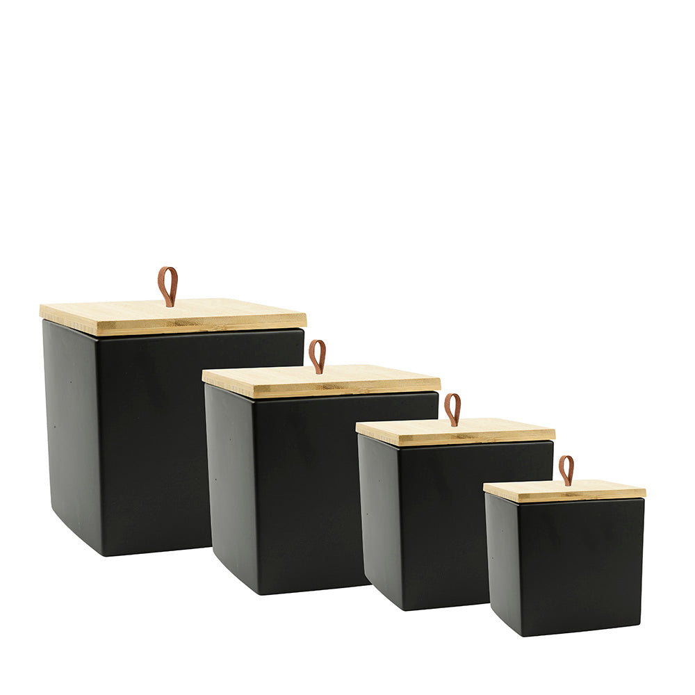 Keramik Tierurne "Black Cube"