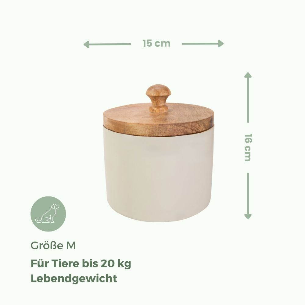 Holz Tierurne