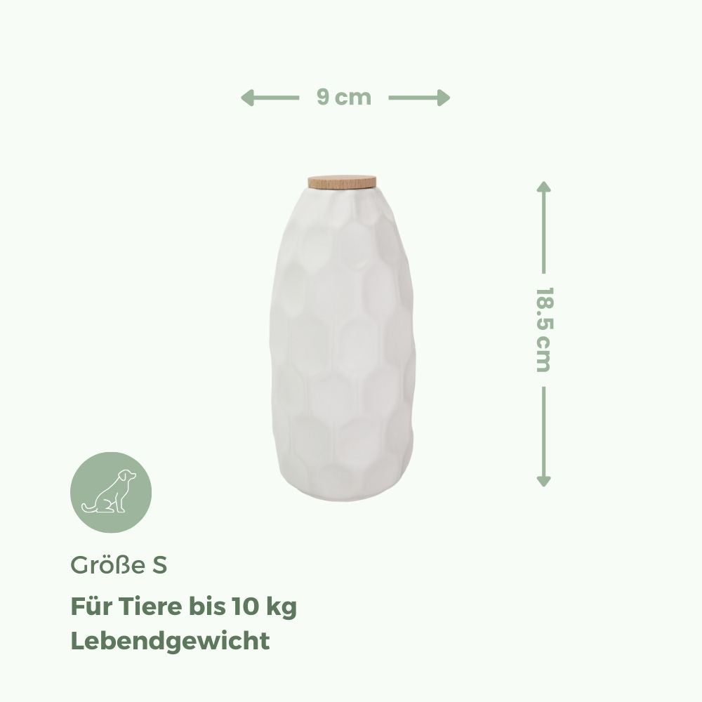 Keramik Tierurne „White Structure“