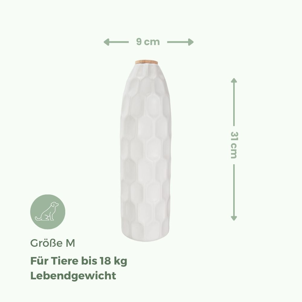 Keramik Tierurne „White Structure“