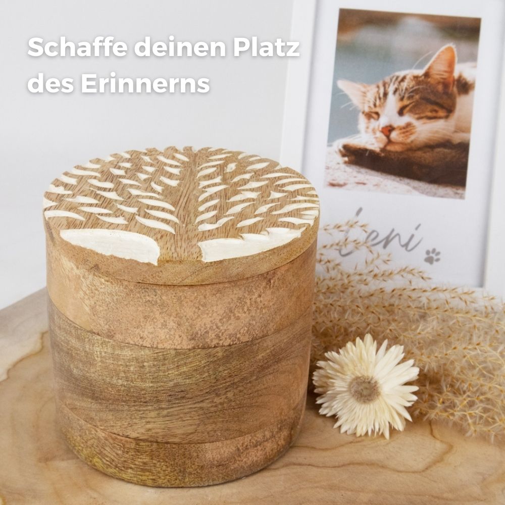 Biologisch abbaubare Tierurne