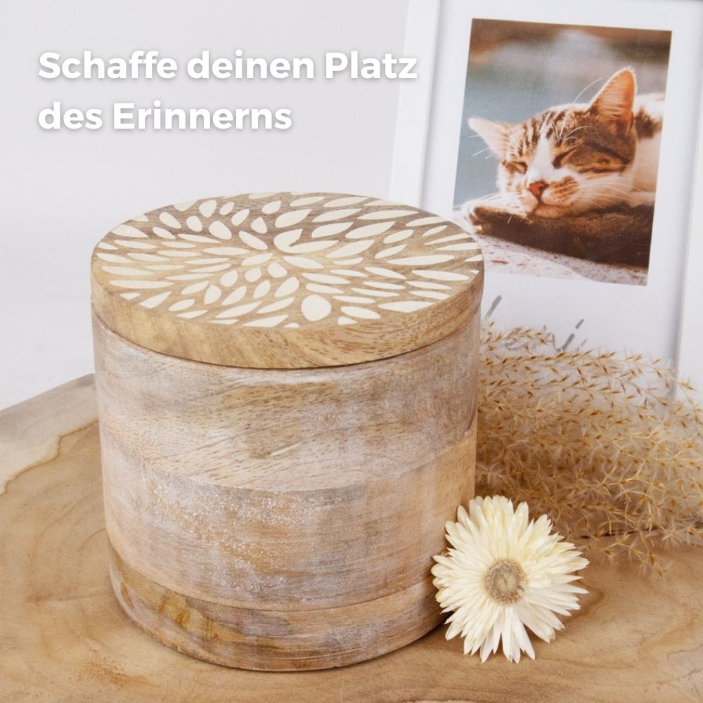 Biologisch abbaubare Tierurne