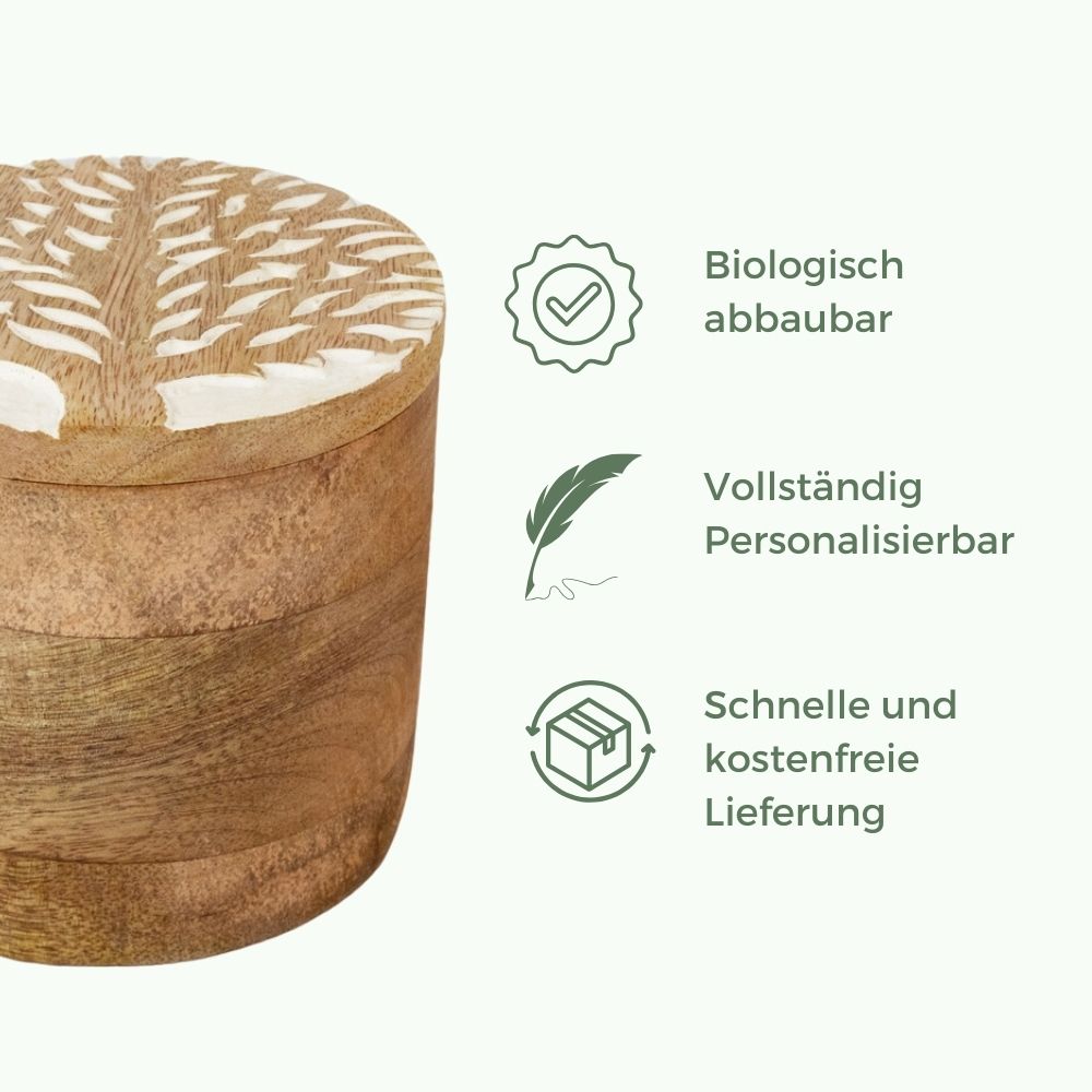 Biologisch abbaubare Tierurne