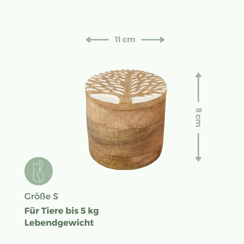 Biologisch abbaubare Tierurne