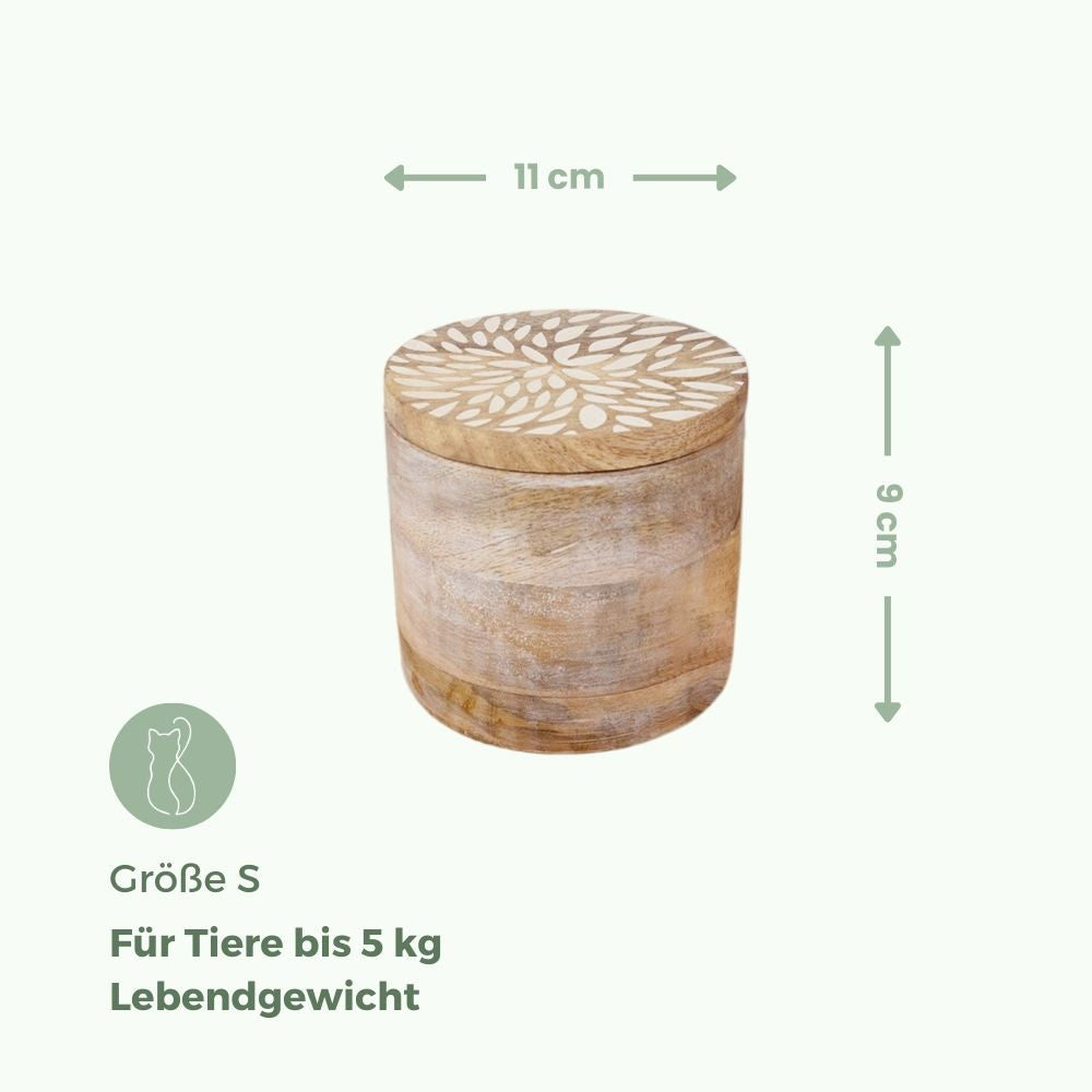 Biologisch abbaubare Tierurne