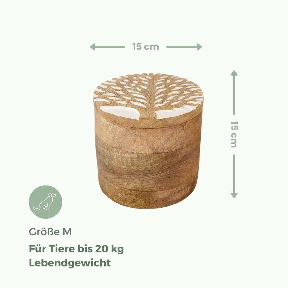 Biologisch abbaubare Tierurne