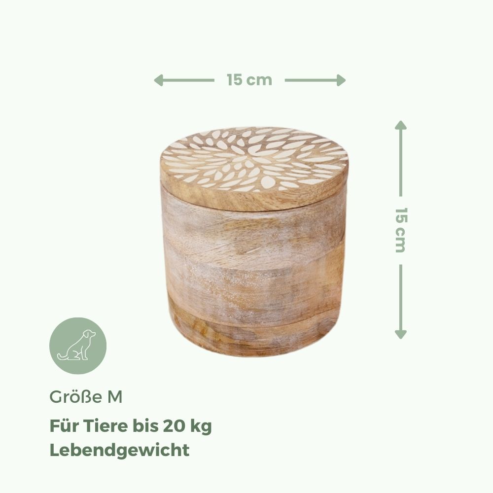 Biologisch abbaubare Tierurne