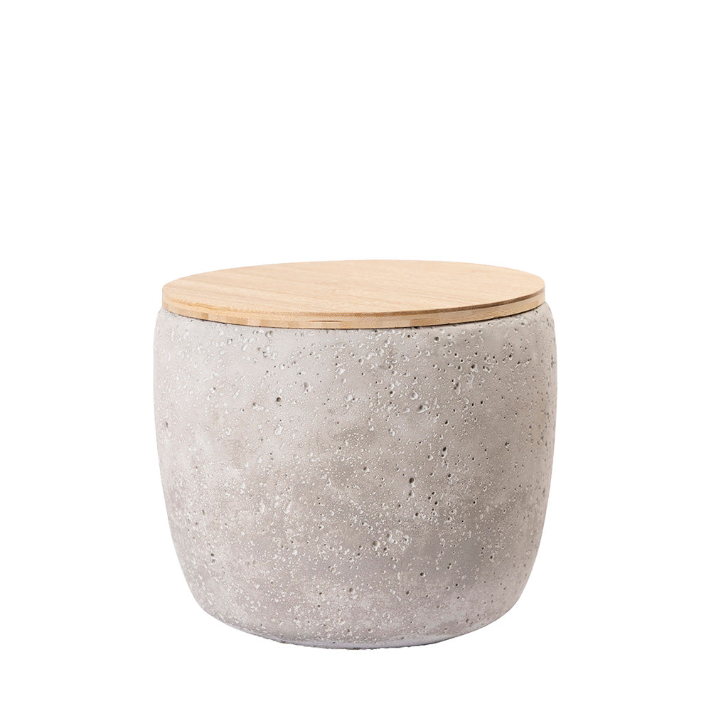 Keramik Tierurne "Beton", hellgrau