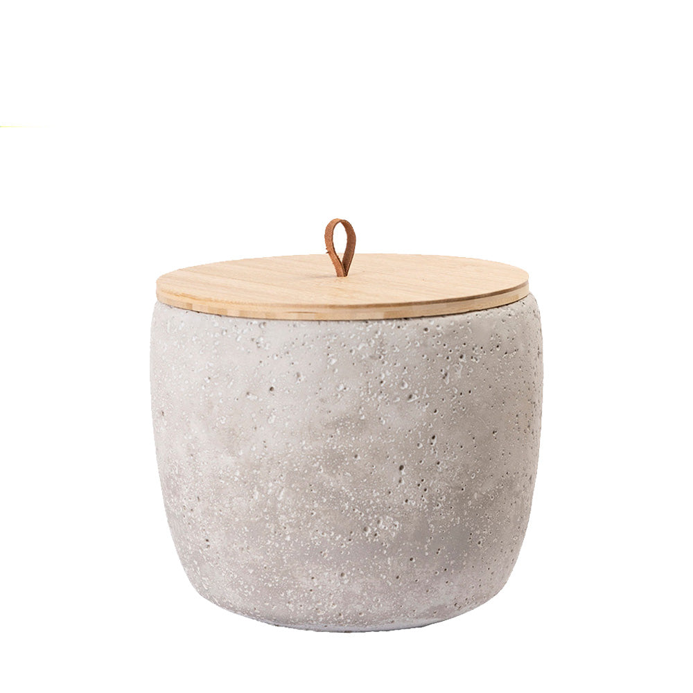 Keramik Tierurne "Beton", hellgrau