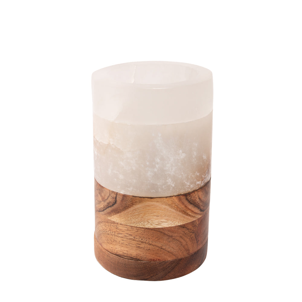 Tierurne "Candlelight of Memory" - Alabaster und Mango