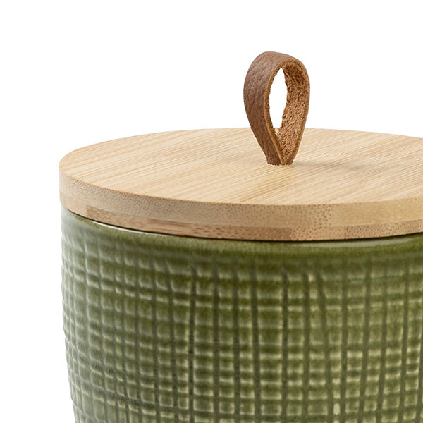 Lederband für den Holzdeckel