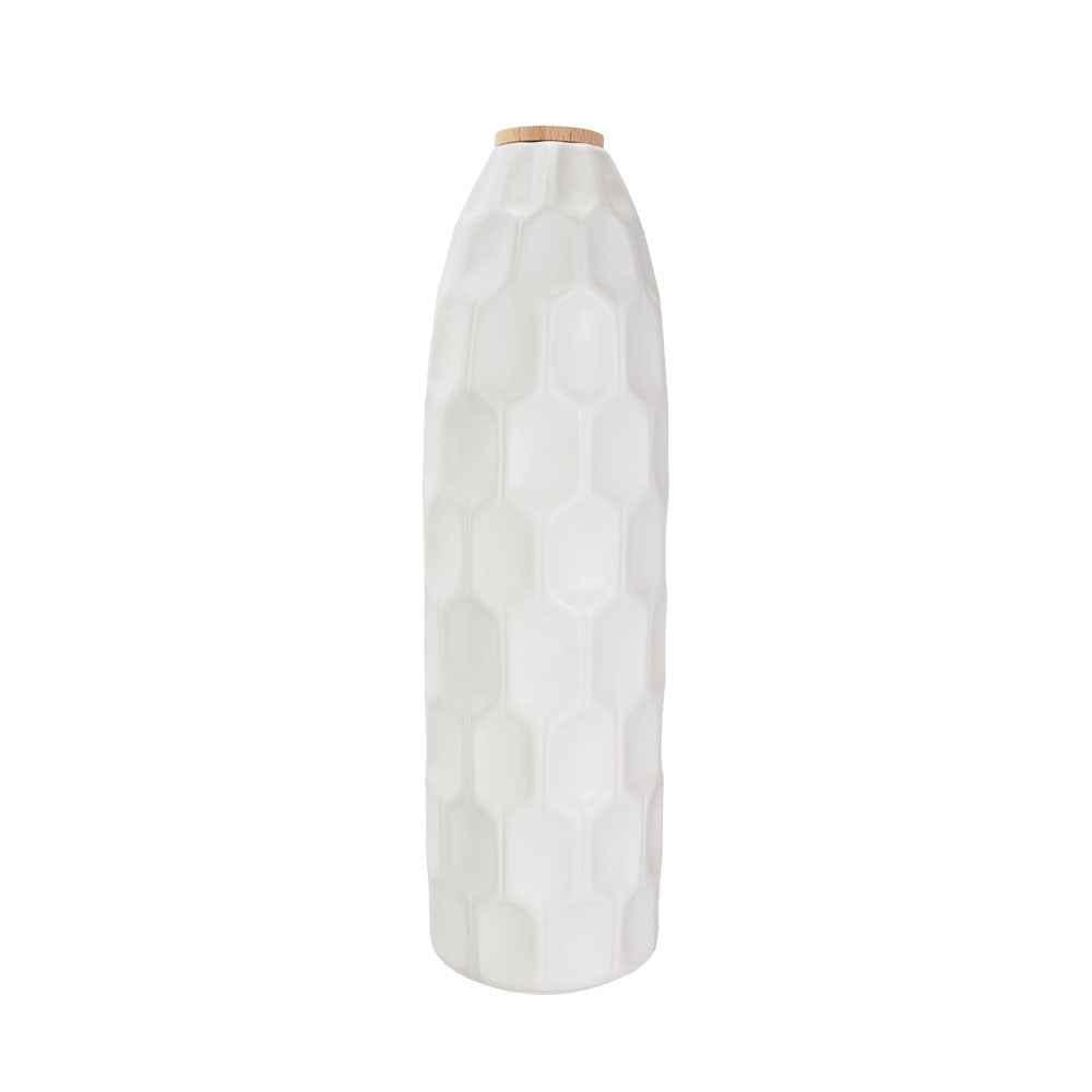 Keramik Tierurne „White Structure“