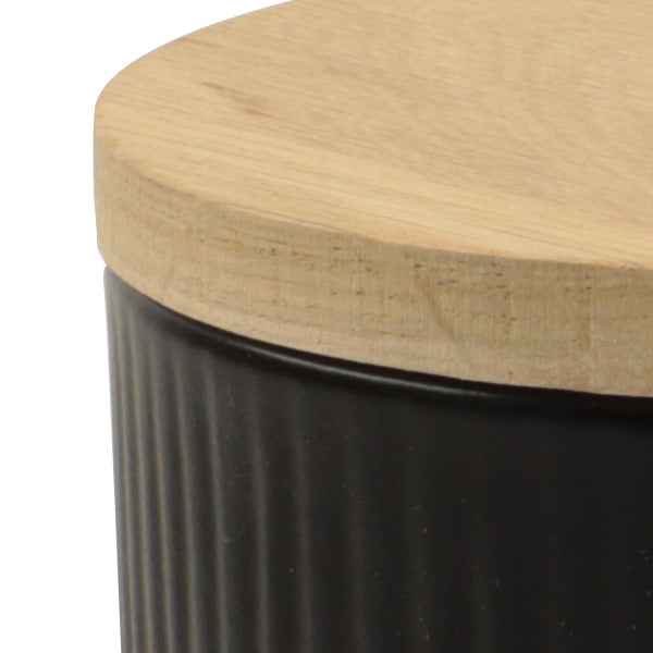 Keramik Tierurne "Stripes" schwarz