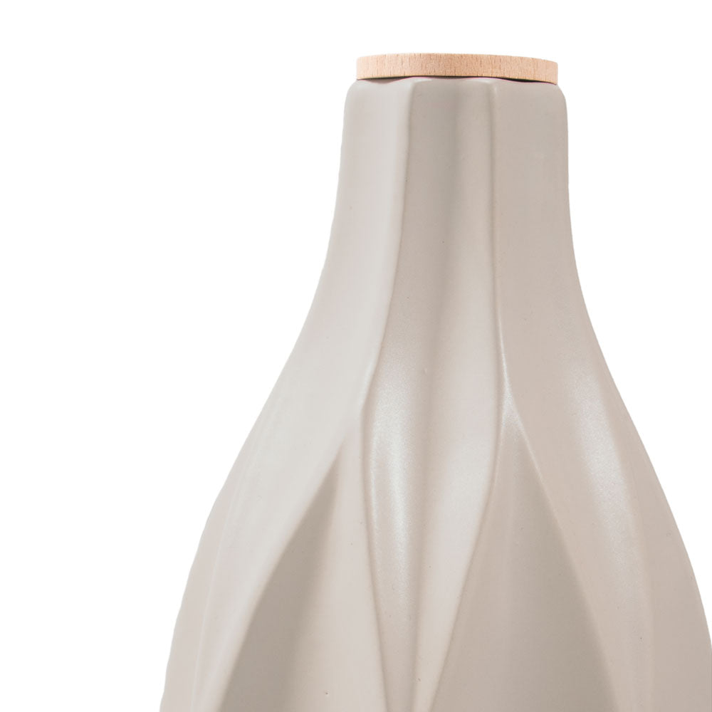 Keramik Tierurne „Beige Waves“
