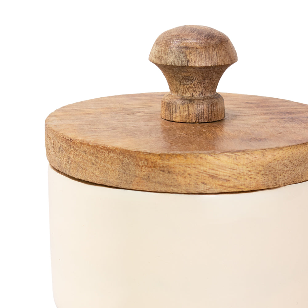 Holz Tierurne 