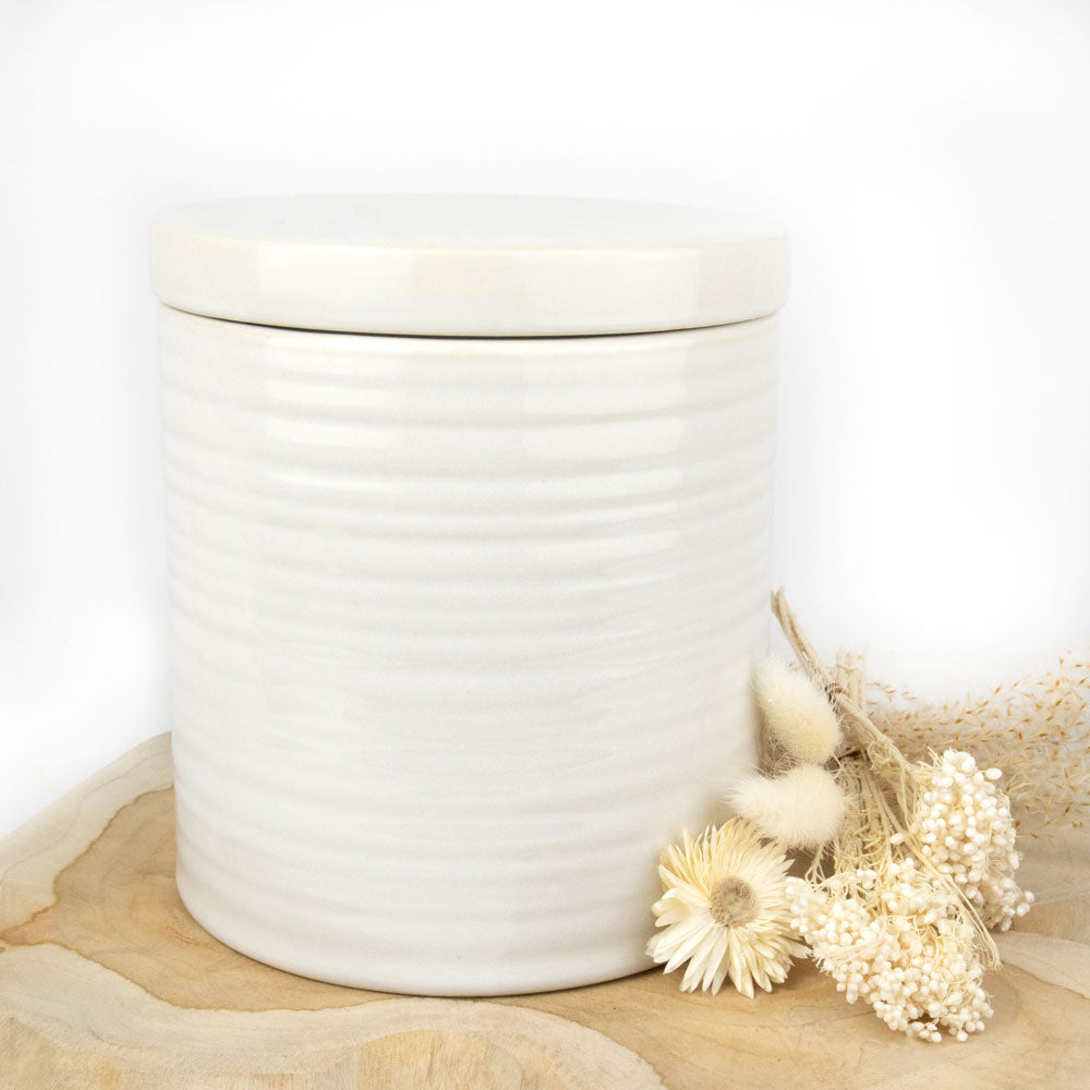 Keramik Tierurne „Silent White“