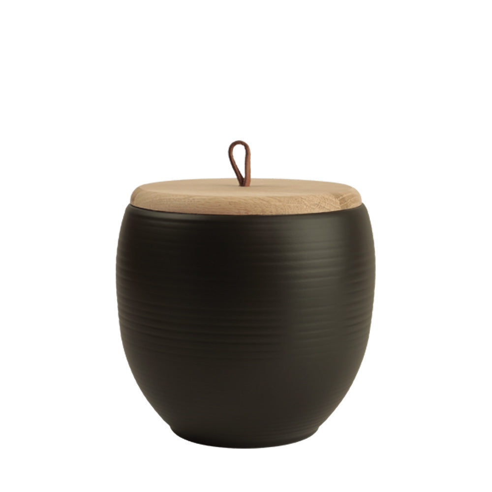 Keramik Tierurne schwarz 