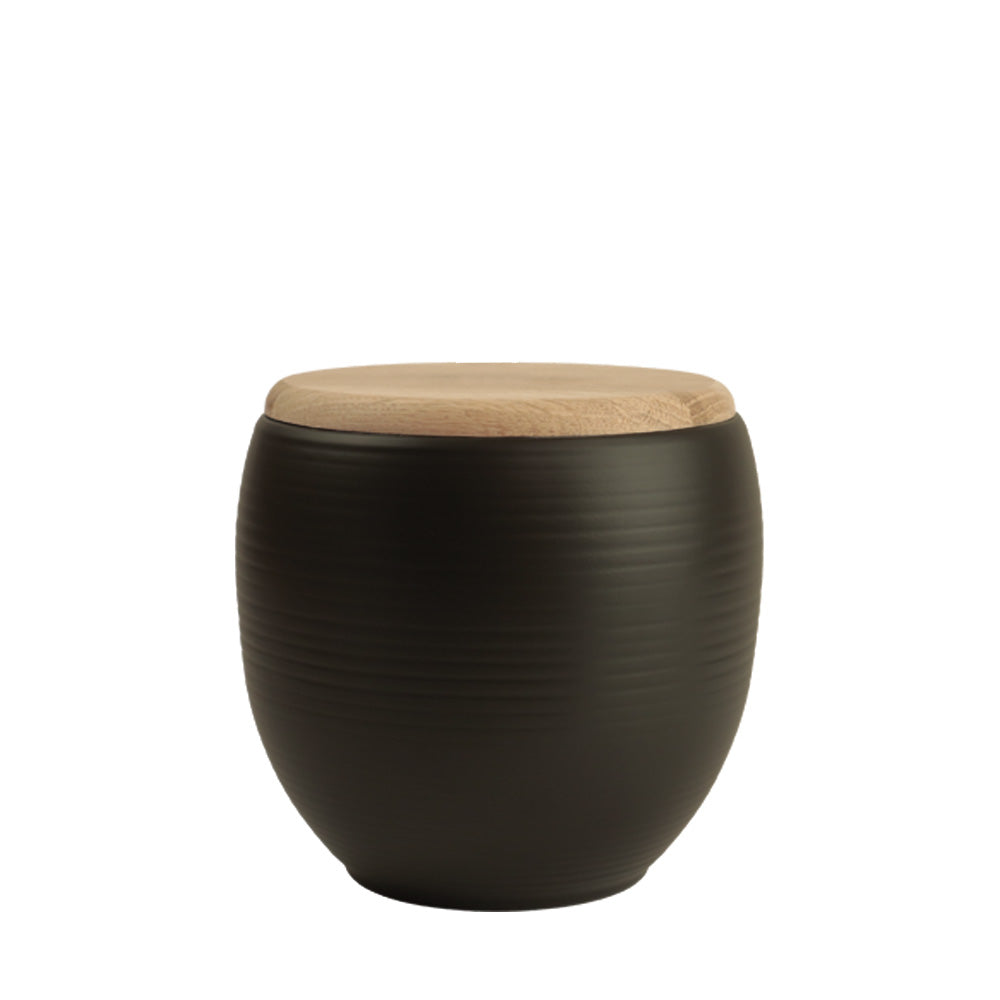 Keramik Tierurne schwarz 