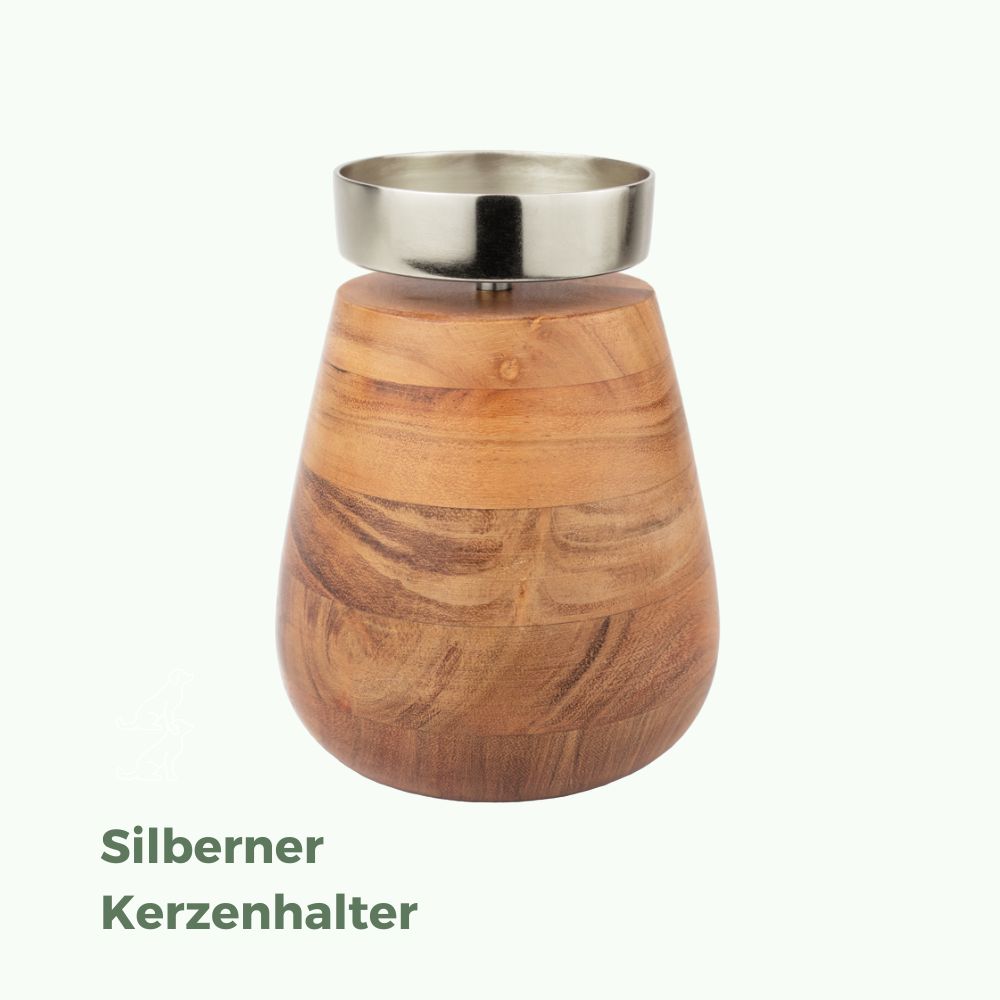 Holz Tierurne 