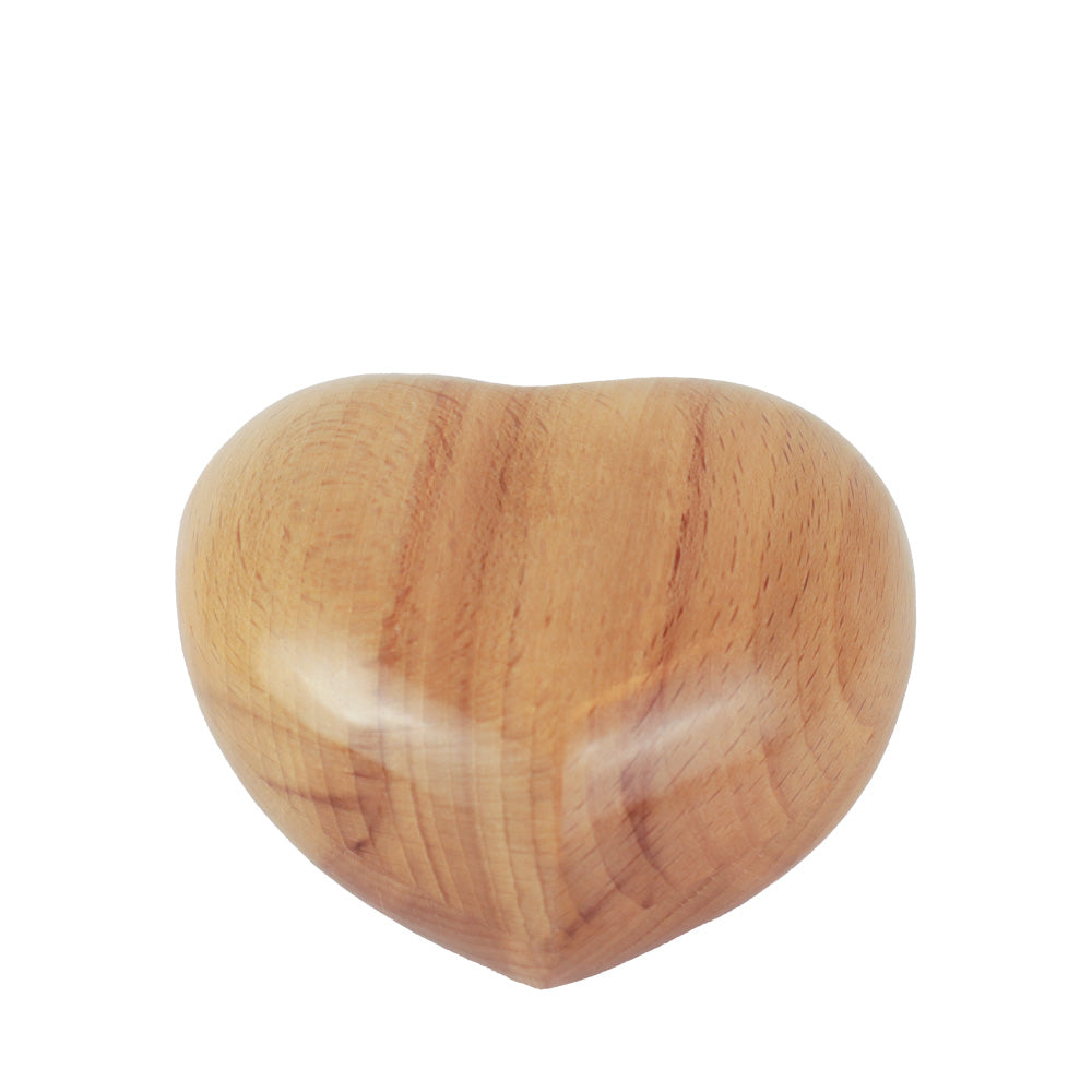 Handschmeichler "Herz aus Holz" mit der Asche deines Tieres - personalisierbar