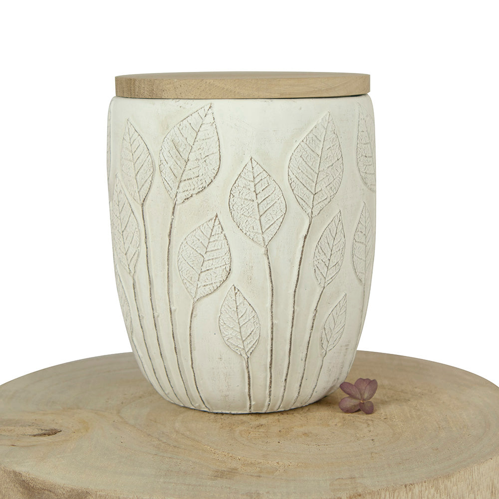 Keramik Tierurne "Blätter"